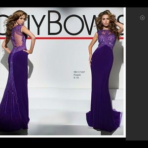 Tony Bowls Size 2 Purple Prom Pageant